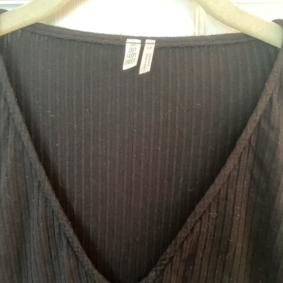 Urban Outfitters Out From Under zip up ribbed black bodysuit. Size Small. - Picture 5 of 7